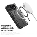 iPhone 18 Fold Magnetic Case — Gorilla Cases snapped onto a magnetic charger