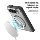 iPhone 18 Fold Magnetic Case — Gorilla Cases, magnet ring closeup on the back panel