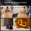 For iPhone Fold Magnetic Case Hard PC Folding Phone Cover Rotatable Ring Holder