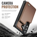CASEME for Samsung Galaxy Z Fold8 Ultra Case with RFID Blocking 5 Card Slots  C22 Leather Back Cover