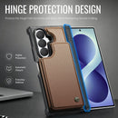 CASEME for Samsung Galaxy Z Fold8 Ultra Case with RFID Blocking 5 Card Slots  C22 Leather Back Cover