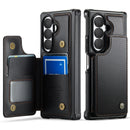 CASEME for Samsung Galaxy Z Fold8 Ultra Case with RFID Blocking 5 Card Slots  C22 Leather Back Cover