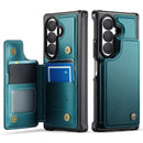 CASEME for Samsung Galaxy Z Fold8 Ultra Case with RFID Blocking 5 Card Slots  C22 Leather Back Cover