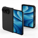 iPhone Fold Magnetic Case Liquid Silicone Shockproof Hinge Protection Phone Cover