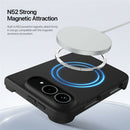 iPhone Fold Magnetic Case Liquid Silicone Shockproof Hinge Protection Phone Cover