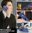 Google Pixel 9 Case Pro Case Protector Belt Clip Holster Body Cover with Kickstand Black