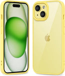 iPhone 16 Pro Transparent Hybrid Hard Shell Plastic & Soft Silicone Rubber Bumper