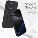 Case for iPhone 16 with Vertical Kickstand + Flexible Soft Liquid Silicone Protective Cover