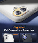 iPhone 16 Case, Full Body Rugged Case Touch Sensitive Anti - Scratch Screen Protector Pink