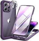 iPhone 16 Pro Case Full - Body Phone Built - in Glass Screen Protector Military