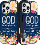 iPhone 16 Pro Case Cute Card Holder Slim Cases Paws Dog Craws