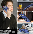 Google Pixel 9 Case Pro Case Protector Belt Clip Holster Body Cover with Kickstand Black