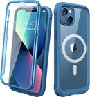 iPhone 16 Case, Full Body Rugged Case Touch Sensitive Anti - Scratch Screen Protector Pink