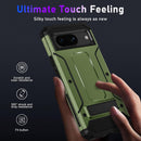 Pixel 8 Pro Screen Protector (6.7 - Inch) Dual Layer Heavy Duty Shockproof Protective Case - Army Green