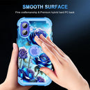 iPhone 16 Pro Case Glow Dark Three Layer Heavy Duty Shockproof Protection Hard Plastic Bumper+Soft Silicone Case