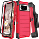 Google Pixel 9 Case Pro Case Protector Belt Clip Holster Body Cover with Kickstand Black