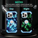 iPhone 16 Pro Case Glow Dark Three Layer Heavy Duty Shockproof Protection Hard Plastic Bumper+Soft Silicone Case