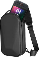 Handheld Console Sling Bag – Padded Crossbody Travel Case, Black