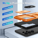 Samsung Galaxy S25 Ultra Camera Lens Cover+Screen Protector+Ring Holder Phone Cover