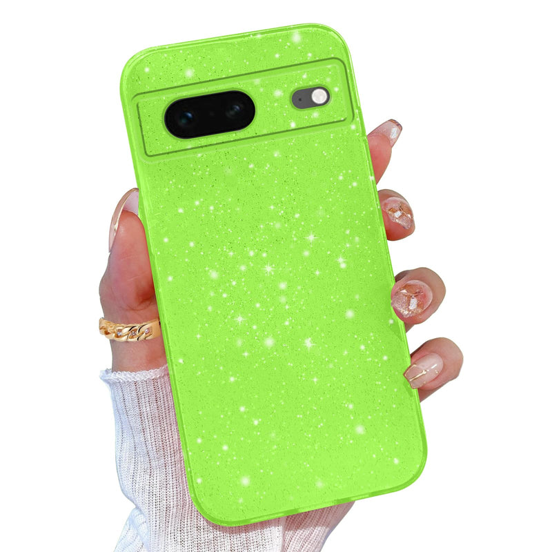 for Google Pixel 10 Pro XL Case Pink, Glitter Bling Phone Case for Women Girls Girly, Cute Sparkly Neon Bright Color, Soft TPU Phone Case for Google Pixel 10 Pro XL 6.8 inch, Hot Pink