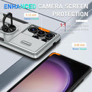 Samsung Galaxy S25 Ultra Camera Lens Cover+Screen Protector+Ring Holder Phone Cover