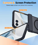 Moto Razr 2026 Translucent Matte Case – MagSafe – folded view with cover display