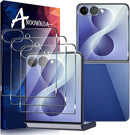 Galaxy Z Flip 8 3-Pack Case-Friendly 9H Tempered Glass Screen Protector