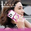 Frameless Magnetic Kickstand Metal Case for iPhone 16 Pro Max