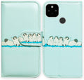 Google Pixel 5 Colorful Universe Sky Leather Flip Phone Case Wallet Cover
