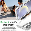 Samsung Galaxy S24/S25 Plus 3 - Layer Crystal Transparent Protective Case