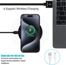 Battery pack case for iPhone 15 Pro charging on the go