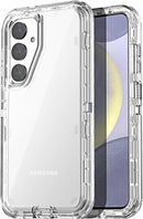 Samsung Galaxy S24/S25 Plus 3 - Layer Crystal Transparent Protective Case