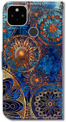 Google Pixel 5 Colorful Universe Sky Leather Flip Phone Case Wallet Cover