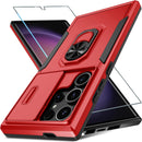 Samsung Galaxy S25 Ultra Camera Lens Cover+Screen Protector+Ring Holder Phone Cover