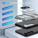 Samsung Galaxy S25 Ultra Camera Lens Cover+Screen Protector+Ring Holder Phone Cover