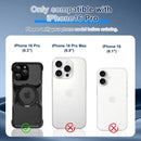 Frameless Magnetic Kickstand Metal Case for iPhone 16 Pro Max