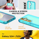 Samsung Galaxy S24/S25 Plus 3 - Layer Crystal Transparent Protective Case