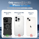 Frameless Magnetic Kickstand Metal Case for iPhone 16 Pro Max