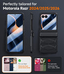 Moto Razr 2026 Armor Case – Heavy Duty Military – integrated all-in-one hinge protection