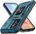 Galaxy S25 Plus Slide Camera Cover Ring Kickstand Military Grade Case