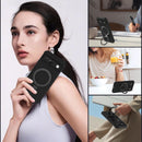 Google Pixel 9 Pro XL Case Build - in Ring Stand Shockproof Anti - Slip Protective Phone Case Black