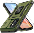 Galaxy S25 Plus Slide Camera Cover Ring Kickstand Military Grade Case