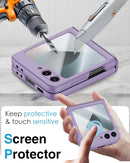 Samsung Galaxy Z Flip 6 Hinge Protection Built - in Screen Protector Phone Case