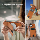 iPhone 16 Wallet Case Card Holder Kickstand RFID Blocking Flip Cover Phone Case Light Purple