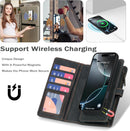 iPhone 16,Detachable Magnetic Phone Case, PU Leather All - Round Protective Case Blue