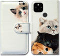 Google Pixel 5 Colorful Universe Sky Leather Flip Phone Case Wallet Cover