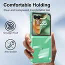 Moto Razr 2026 Clear Case with Front Glass – front screen protector detail