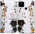Google Pixel 5 Colorful Universe Sky Leather Flip Phone Case Wallet Cover