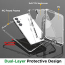Samsung Galaxy S24/S25 Plus 3 - Layer Crystal Transparent Protective Case