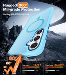 Samsung Galaxy S25/S24 Plus Screen Protector Translucent Magnetic Case